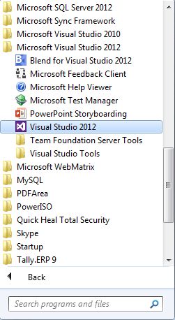 Visual Studio 2012